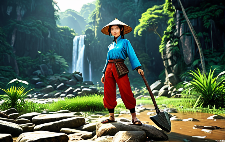 블레이드앤소울 전설 장비 제작 방법 - Resource Gathering**

"A determined Blade & Soul character, a female Lyn in traditional Vietnamese '...