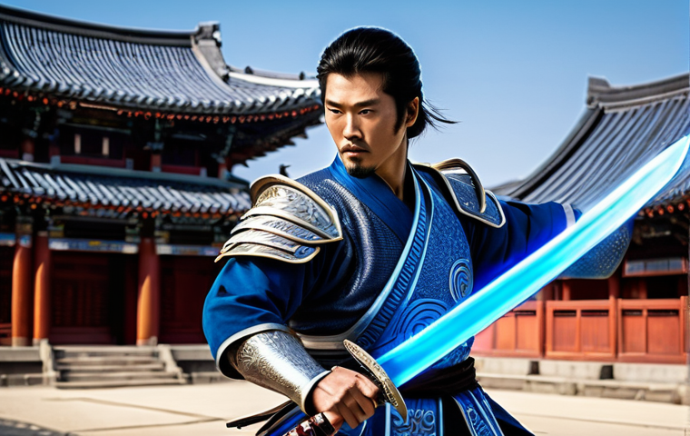 블레이드앤소울 각성 트리 세부 설명 - **Prompt: The Warlock's Awakened Barrage**
    A powerful female Warlock in a dynamic, mid-air pose,...