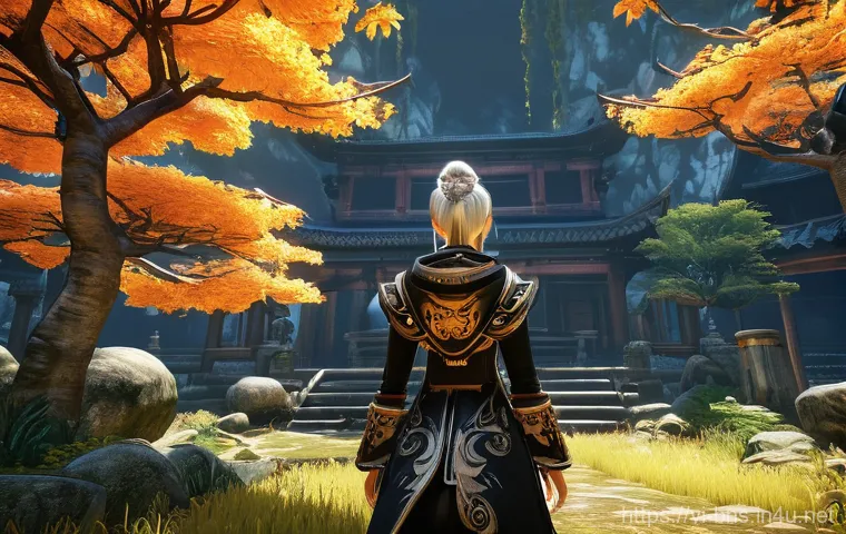 블레이드앤소울 콘텐츠 난이도 분석 - Here are three image generation prompts in English, designed to capture the essence of the Blade & S...