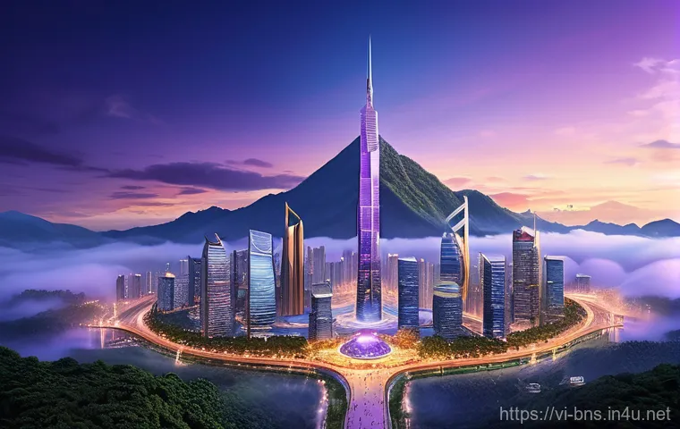 블레이드앤소울 주요 마을 탐방기 - **Prompt 2: Bustling Lantern Festival in Tư Vị Town**
    A vibrant and bustling night scene in a gr...