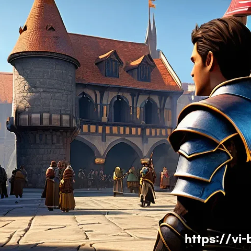 블레이드앤소울 유저 간 거래 방법 - **Prompt:** "A focused male player character in a fantasy MMORPG, dressed in intricate but modest le...